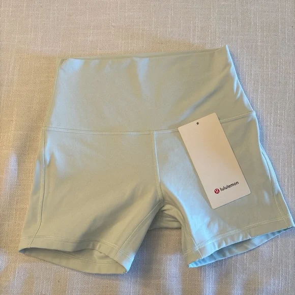Mint Green Biker Shorts - Picture 3 of 3